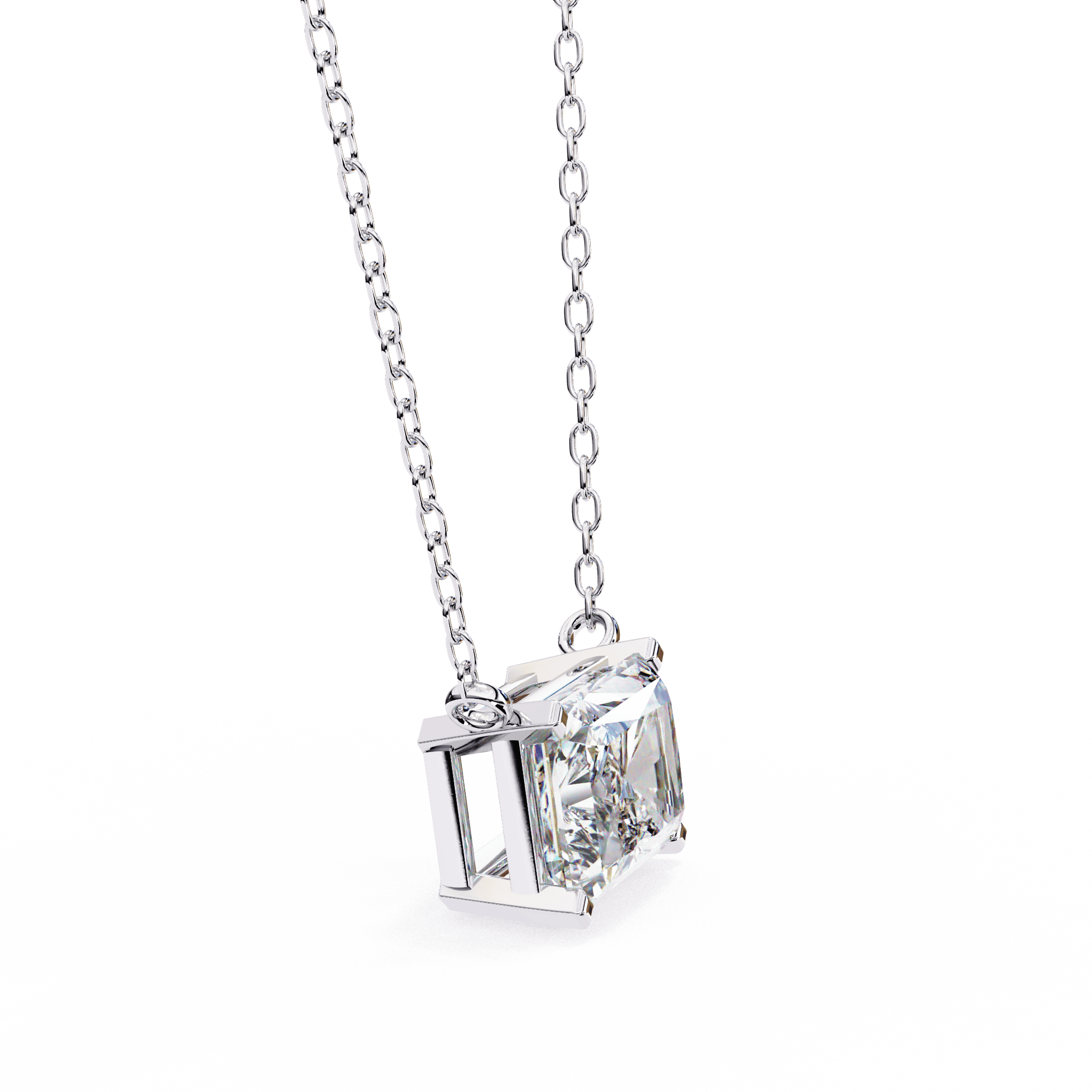 Radiant Diamond Pendant