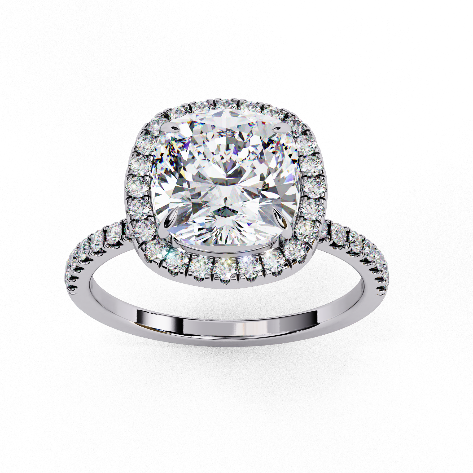 Solitaire Halo Ring