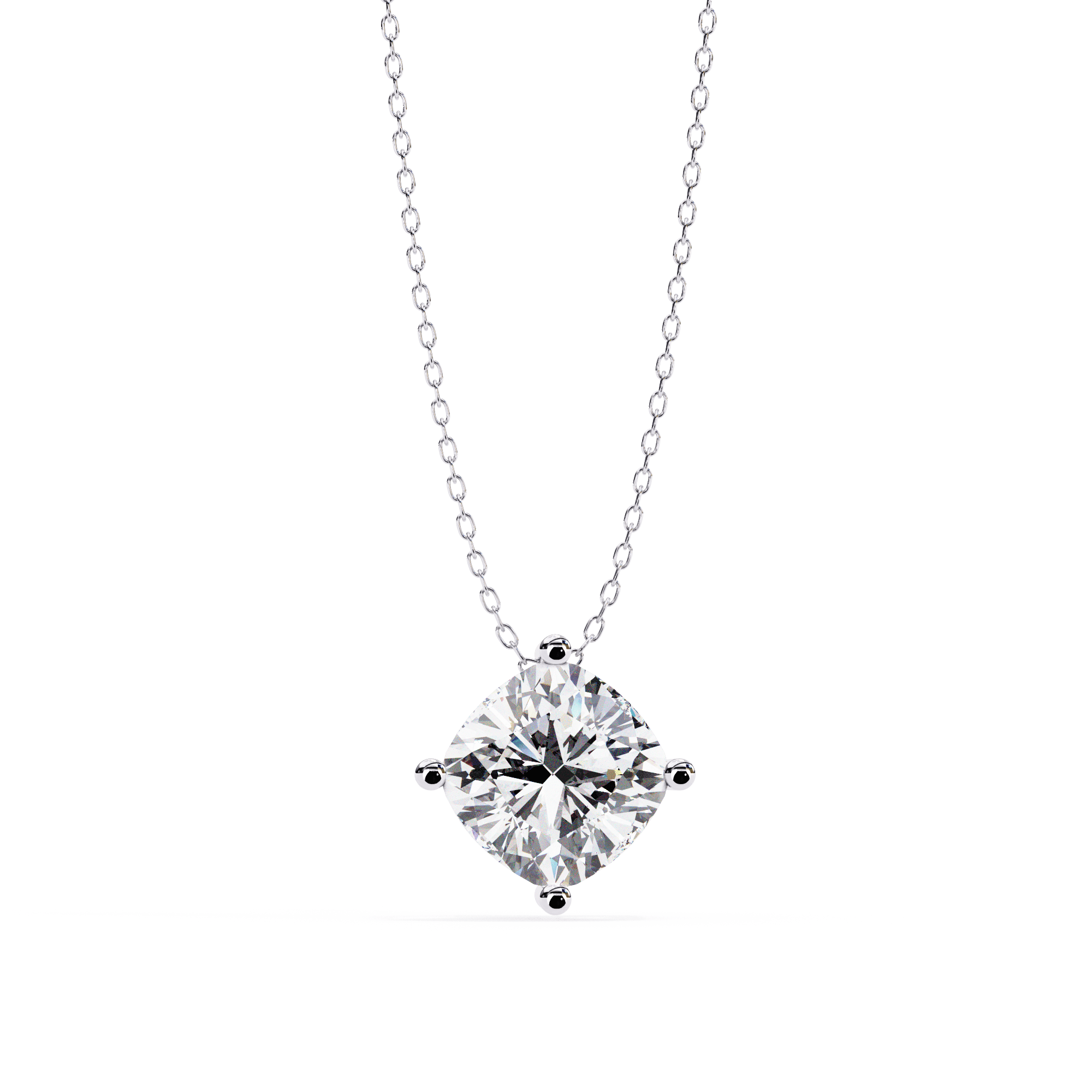 Classic Cushion Solitaire Pendant