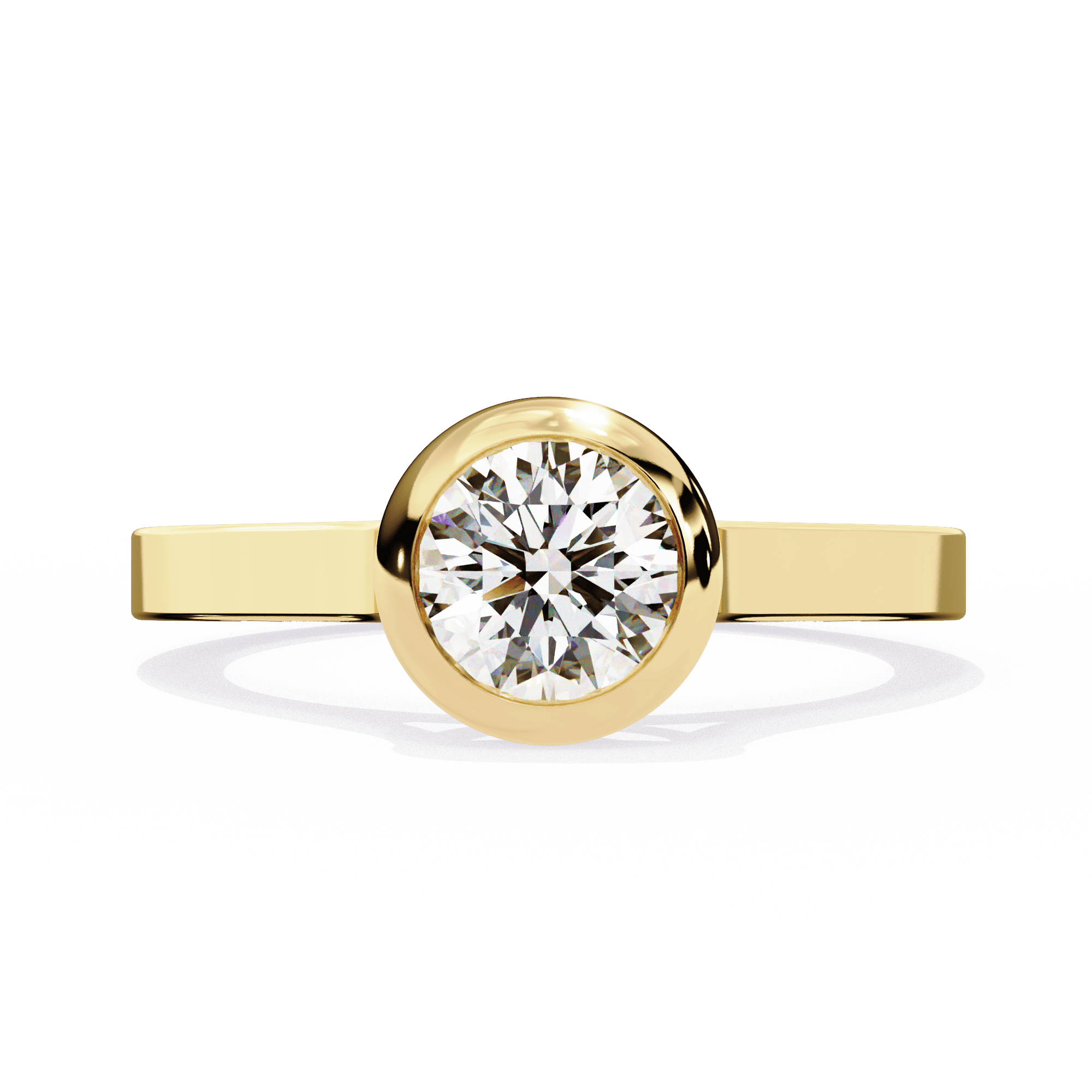 Bezel Solitaire Ring 