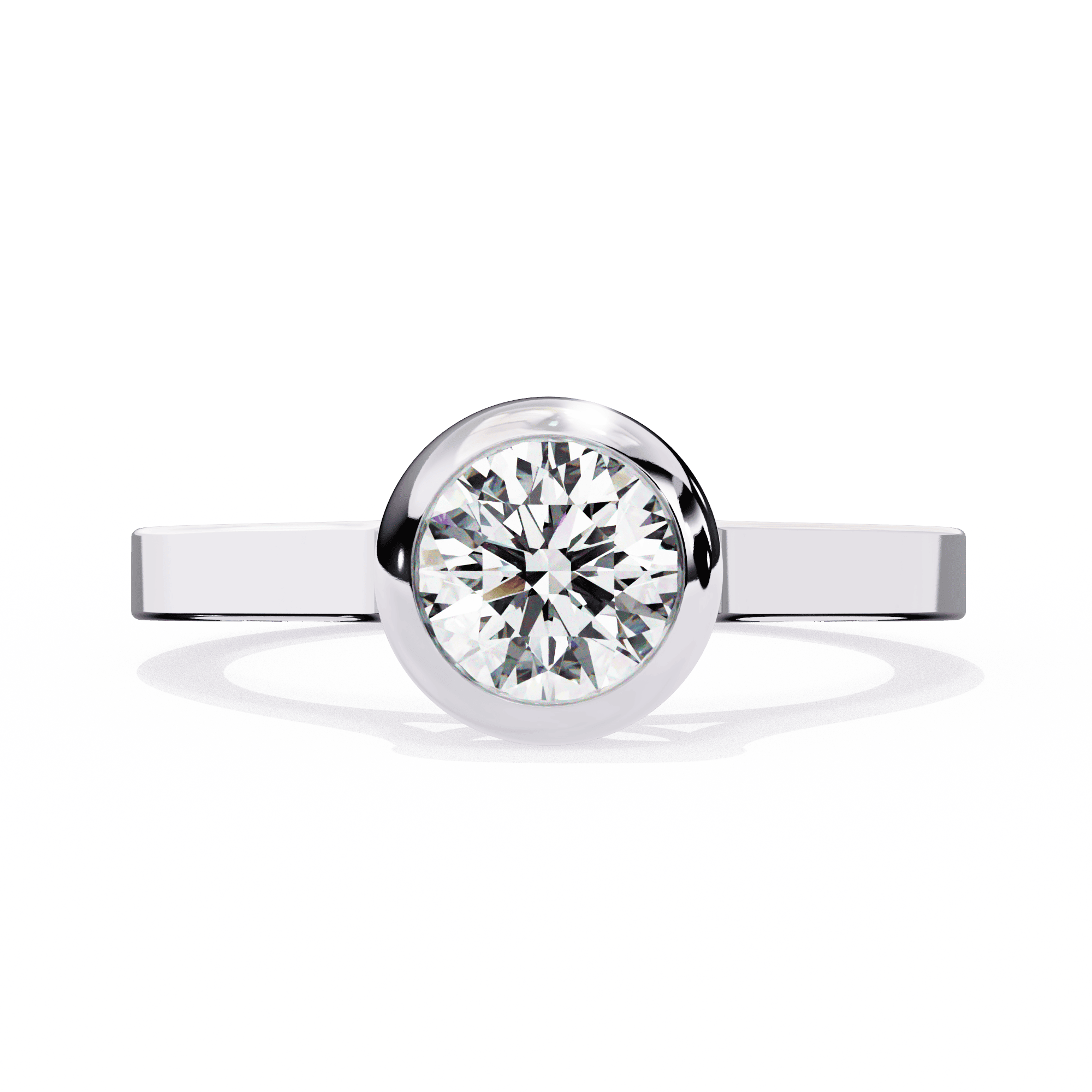 Bezel Solitaire Ring 
