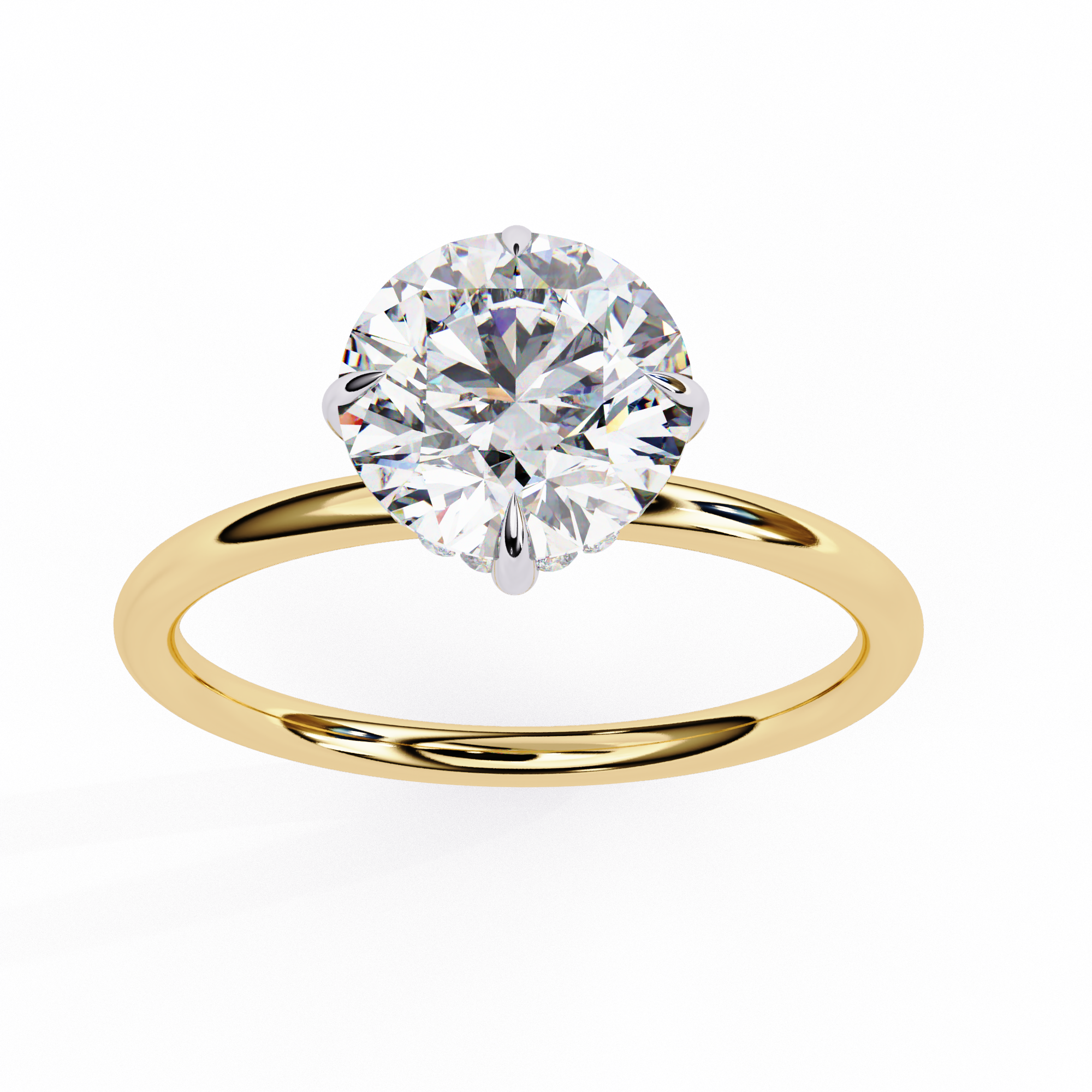 Solitaire Round Ring 