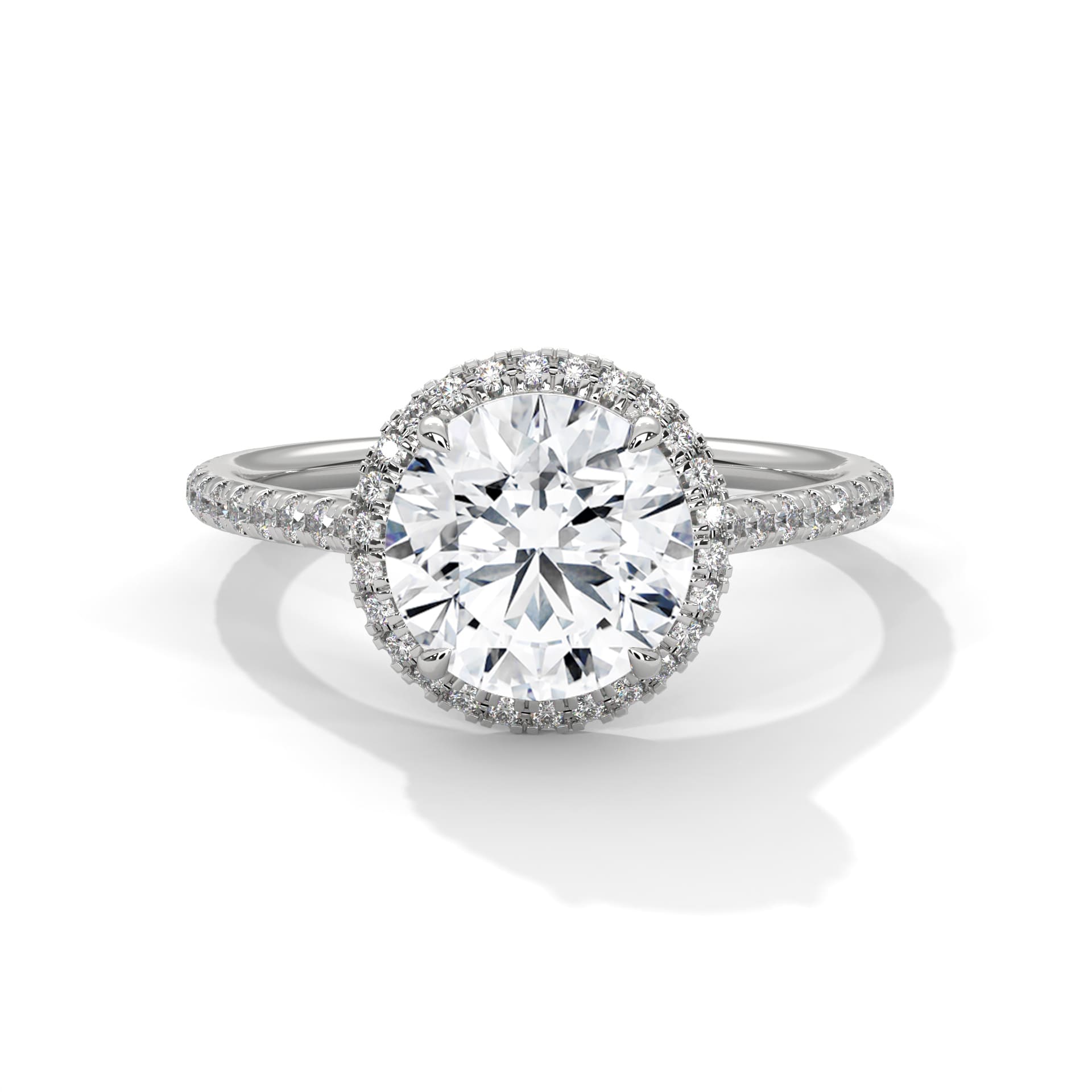 Eternal halo brilliance ring