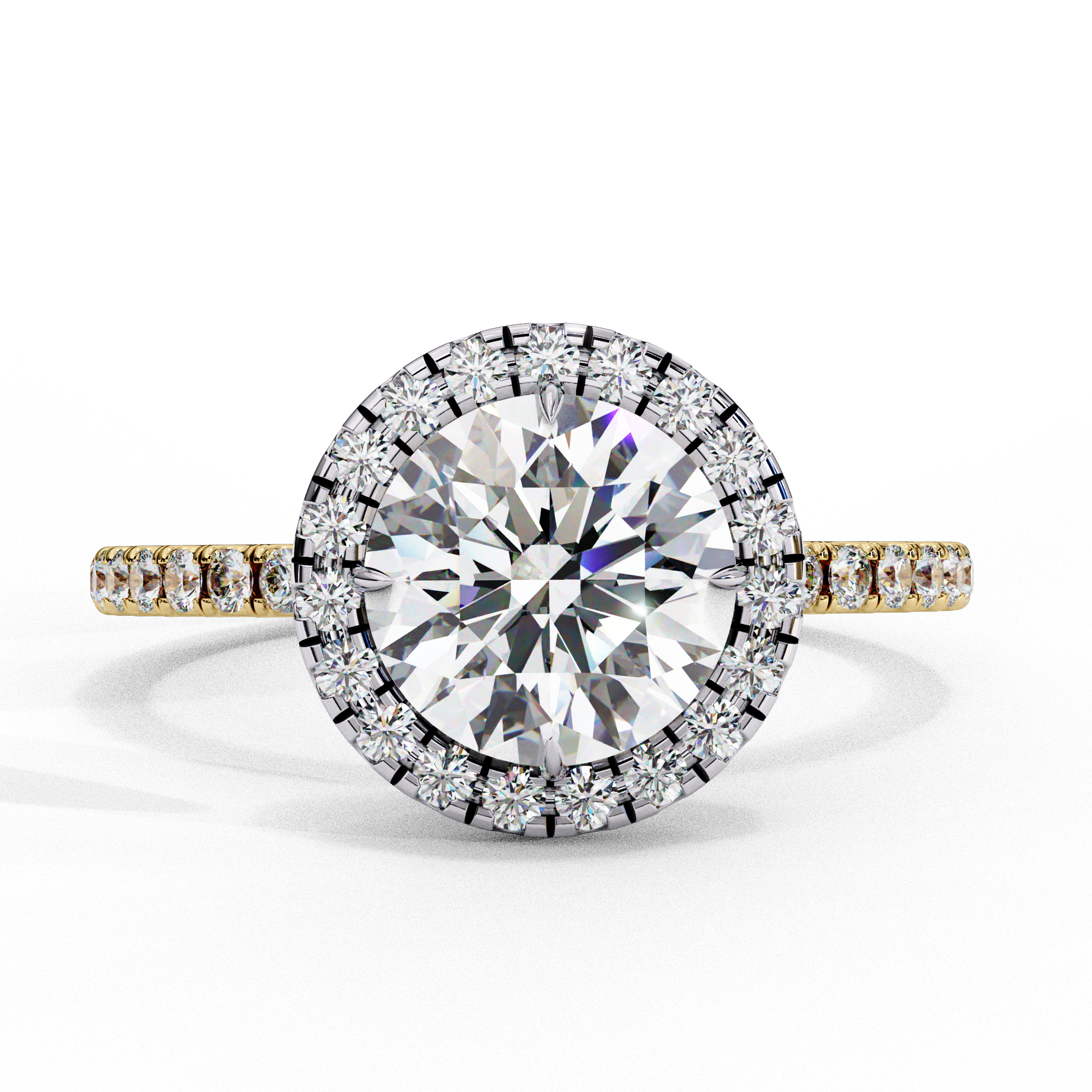 Solitaire Halo Ring 
