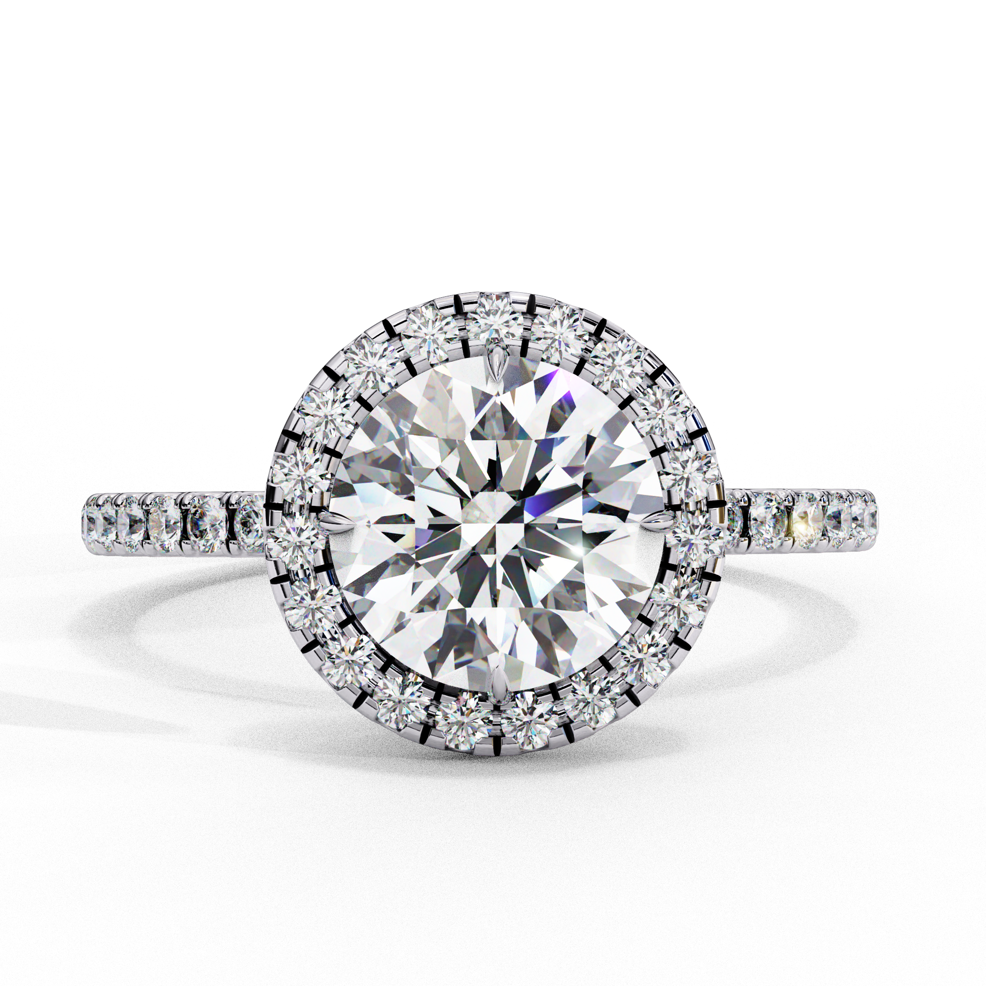 Solitaire Halo Ring 