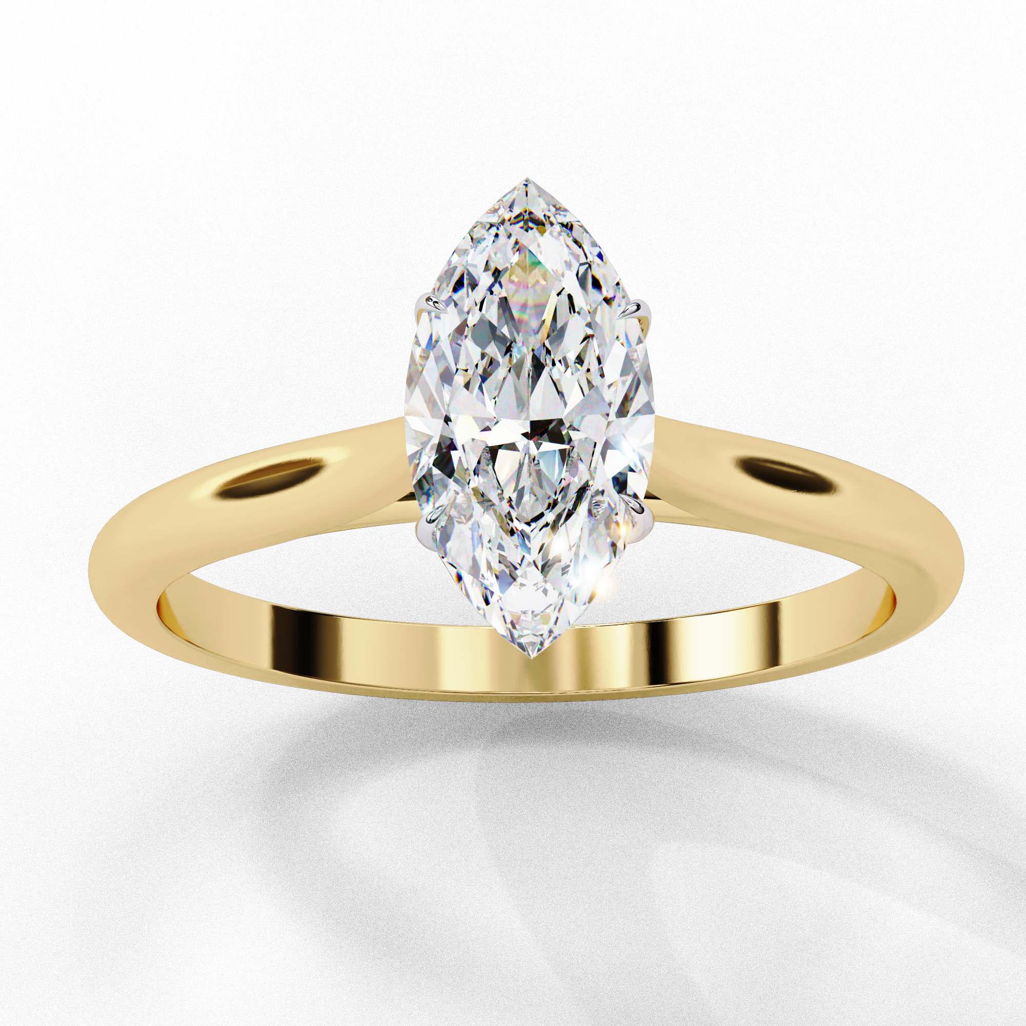 Marquise Solitaire Band