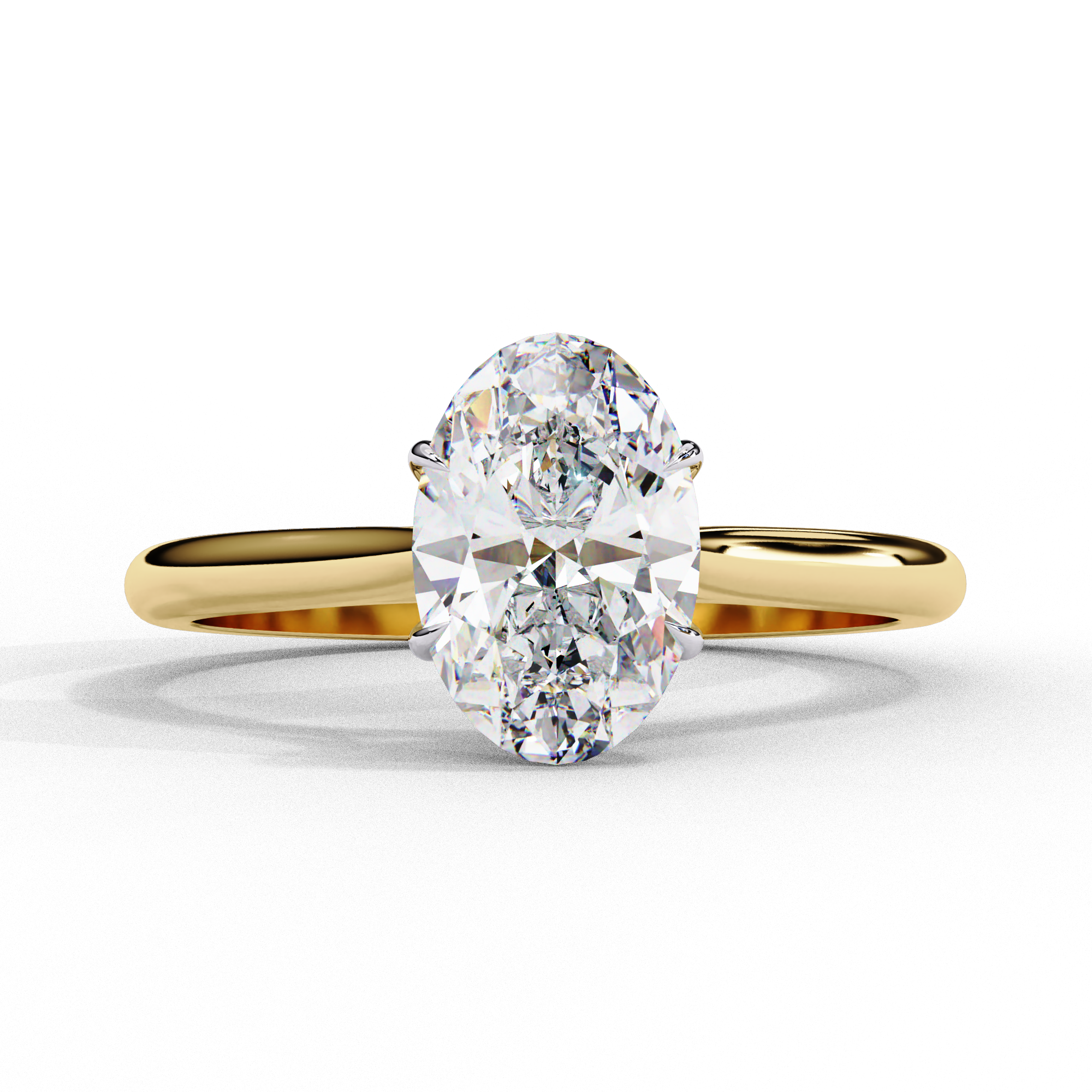 Solitaire Oval Ring 