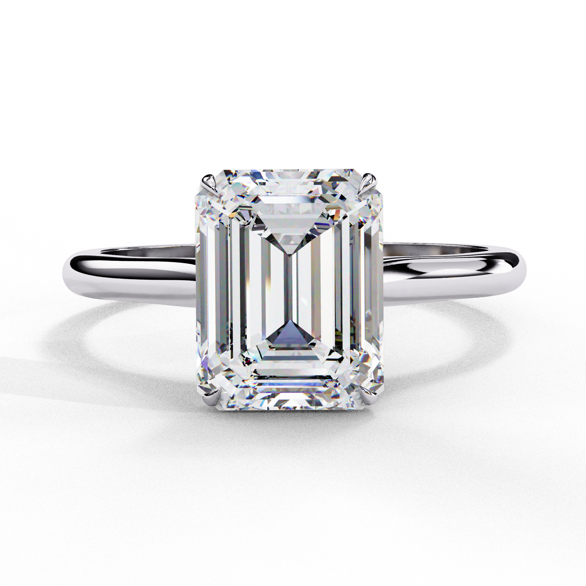 Emerald Solitaire Ring