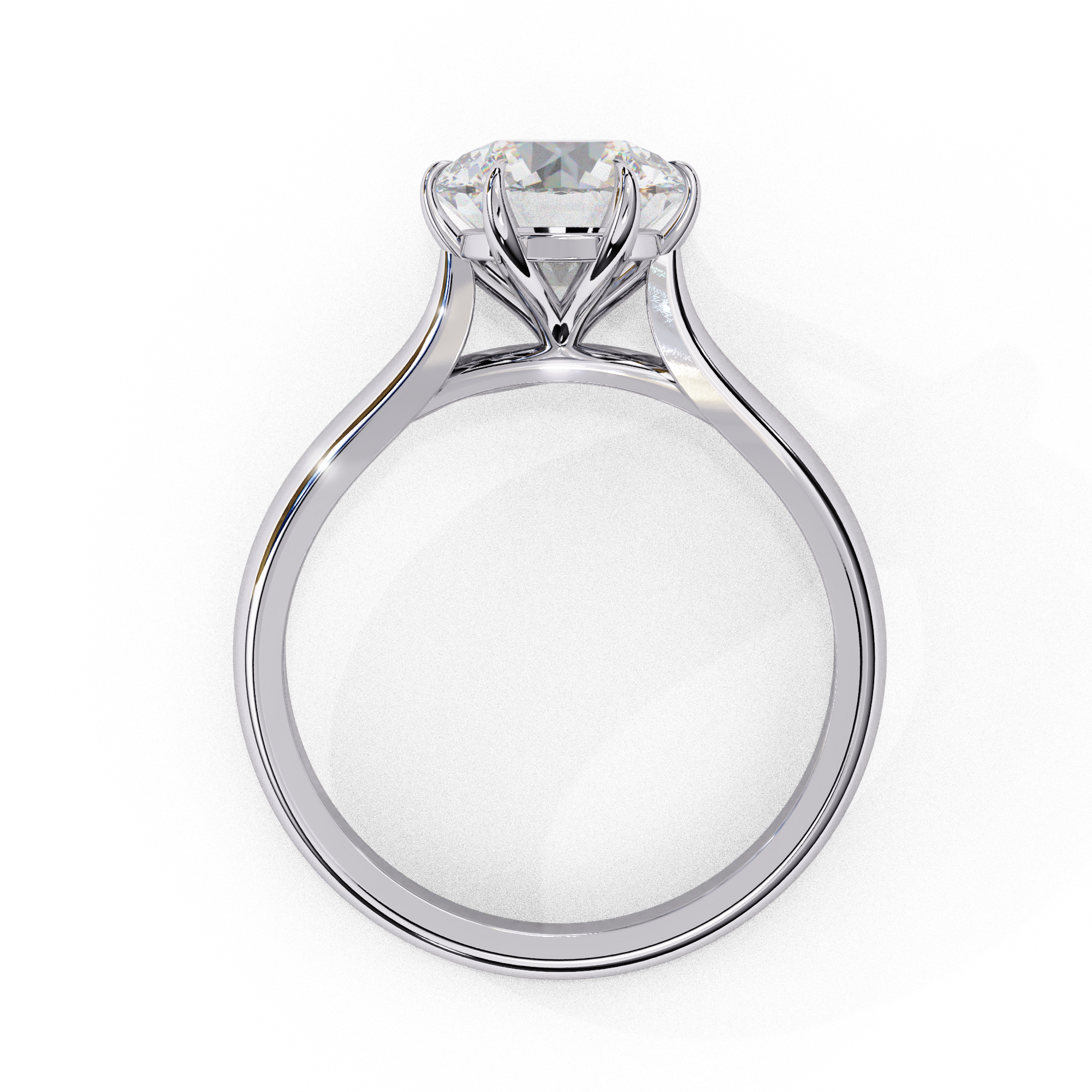 Solitaire Round Ring