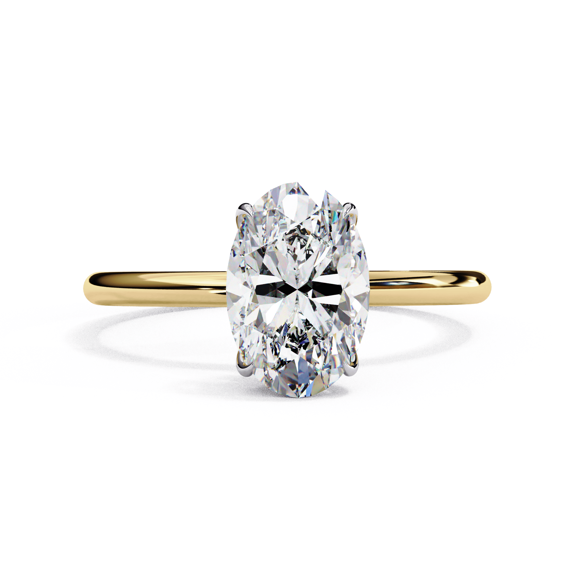 Solitaire Oval Ring 