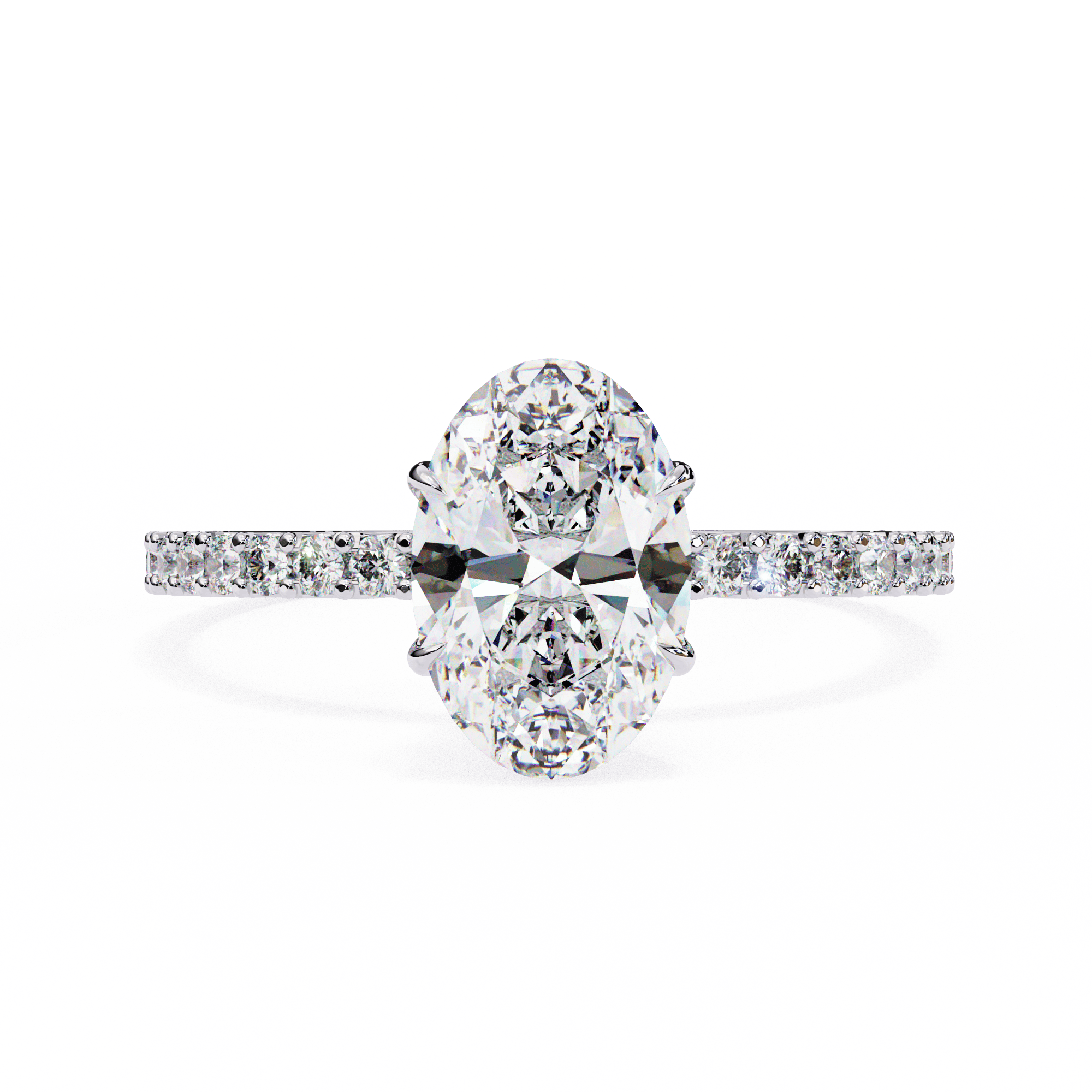 Solitaire Oval Ring 