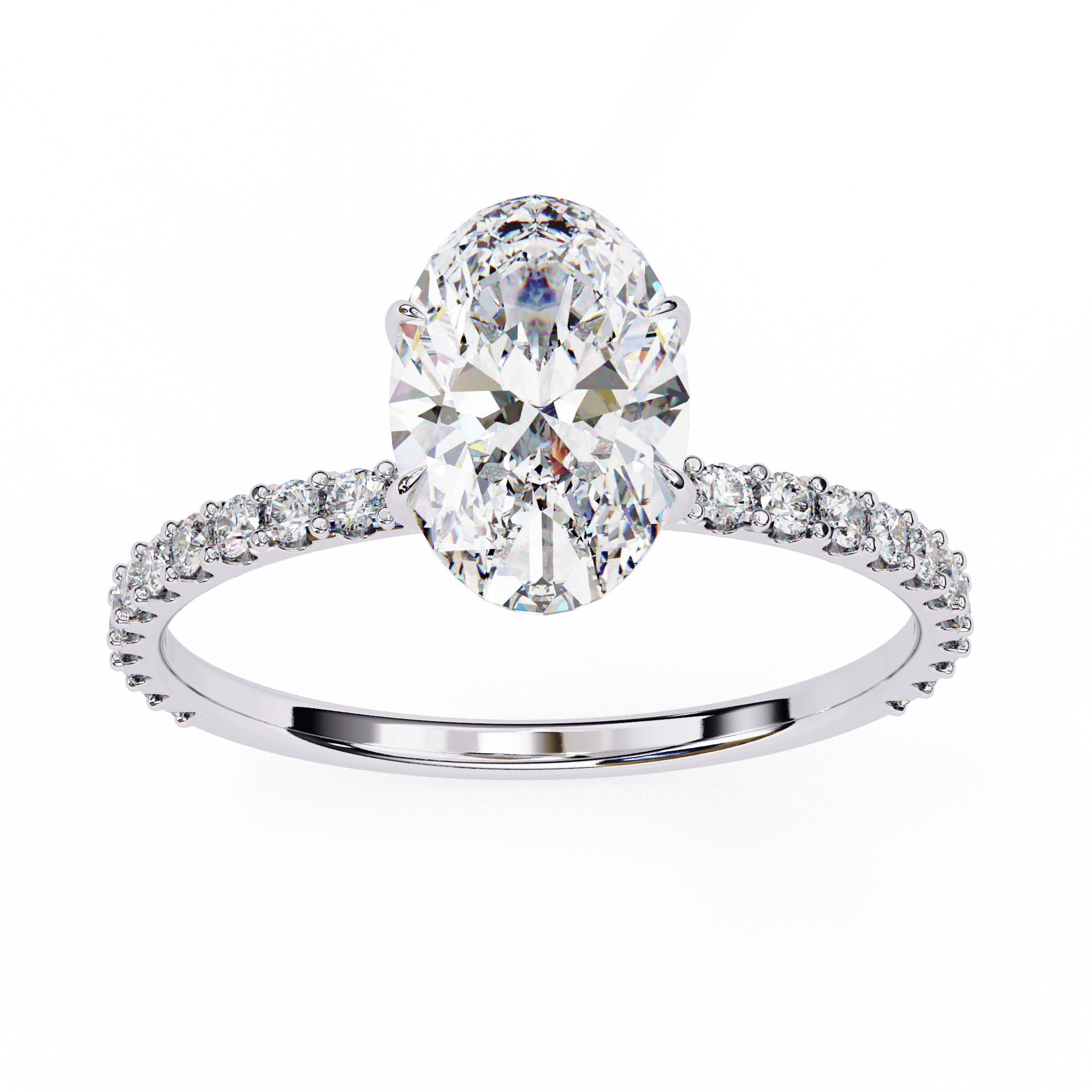 Solitaire Oval Ring 