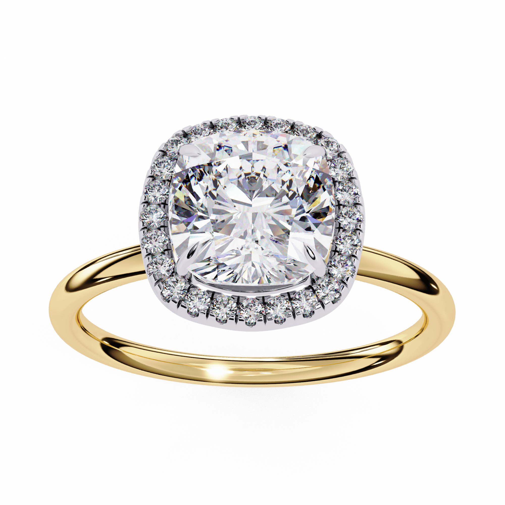 Solitaire Halo Ring
