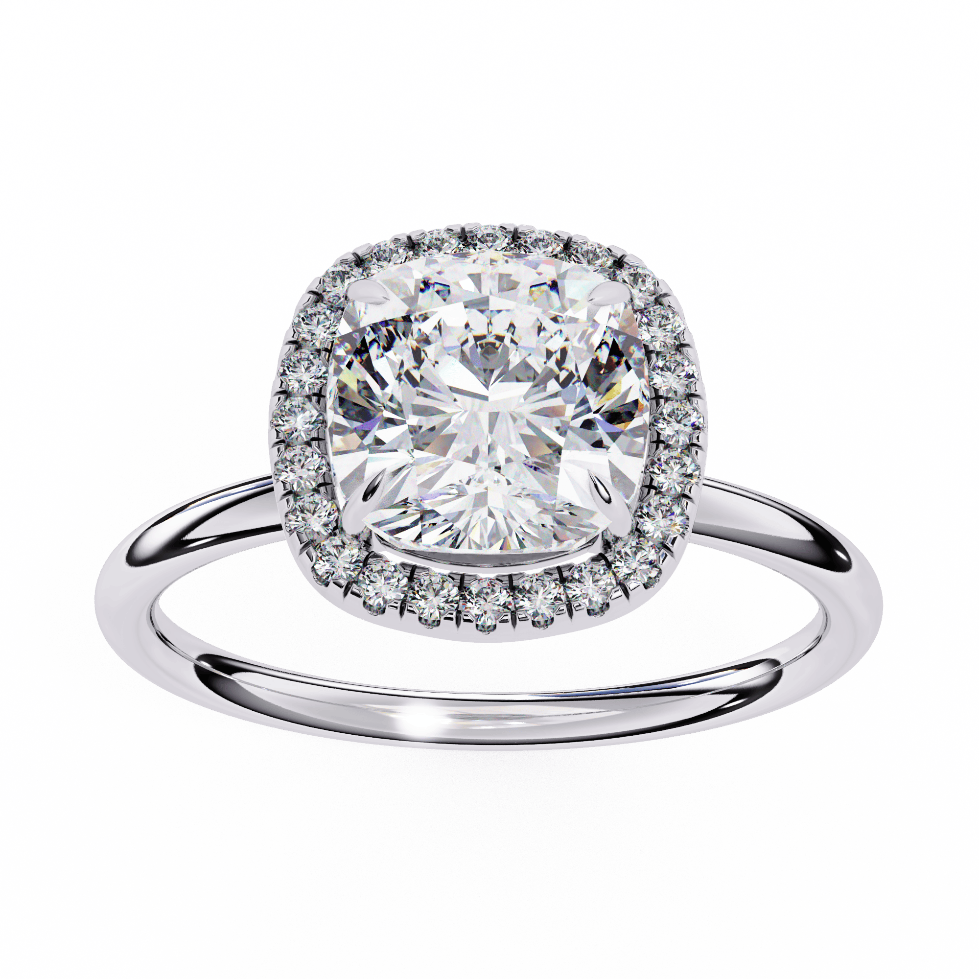 Solitaire Halo Ring