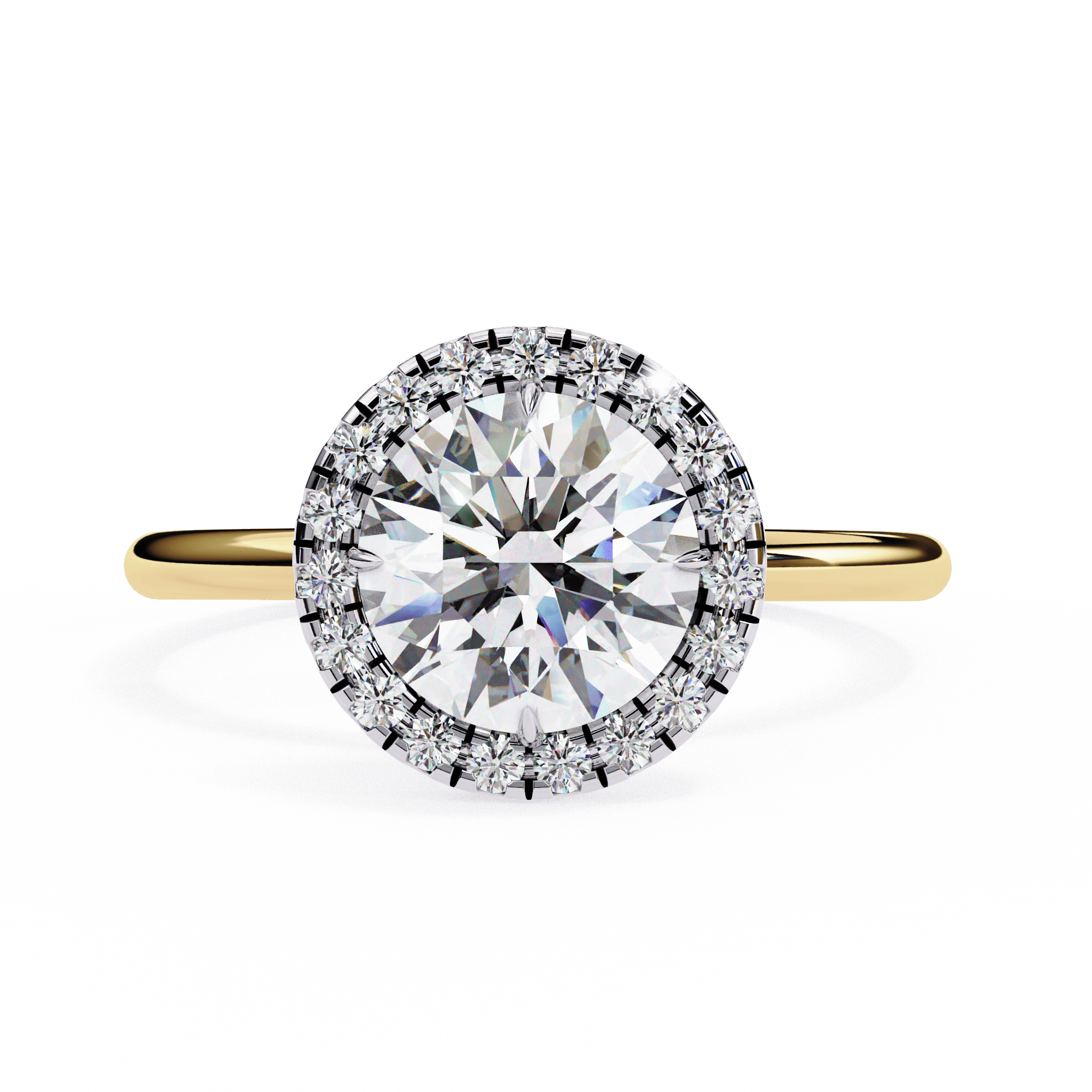 Round Halo Ring