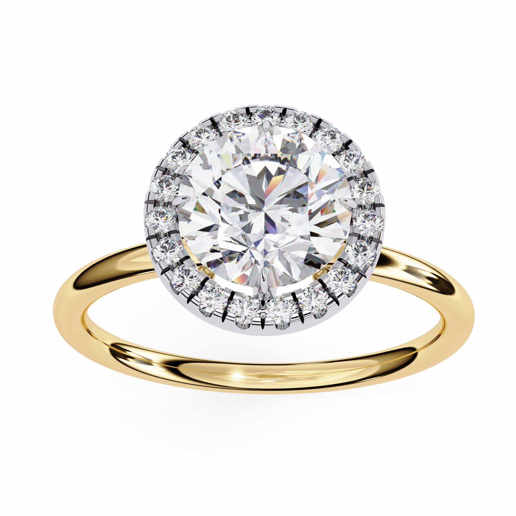 Round Halo Ring