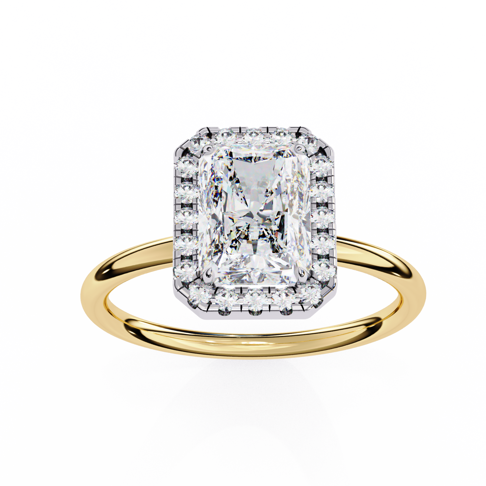 Radiant Halo Ring