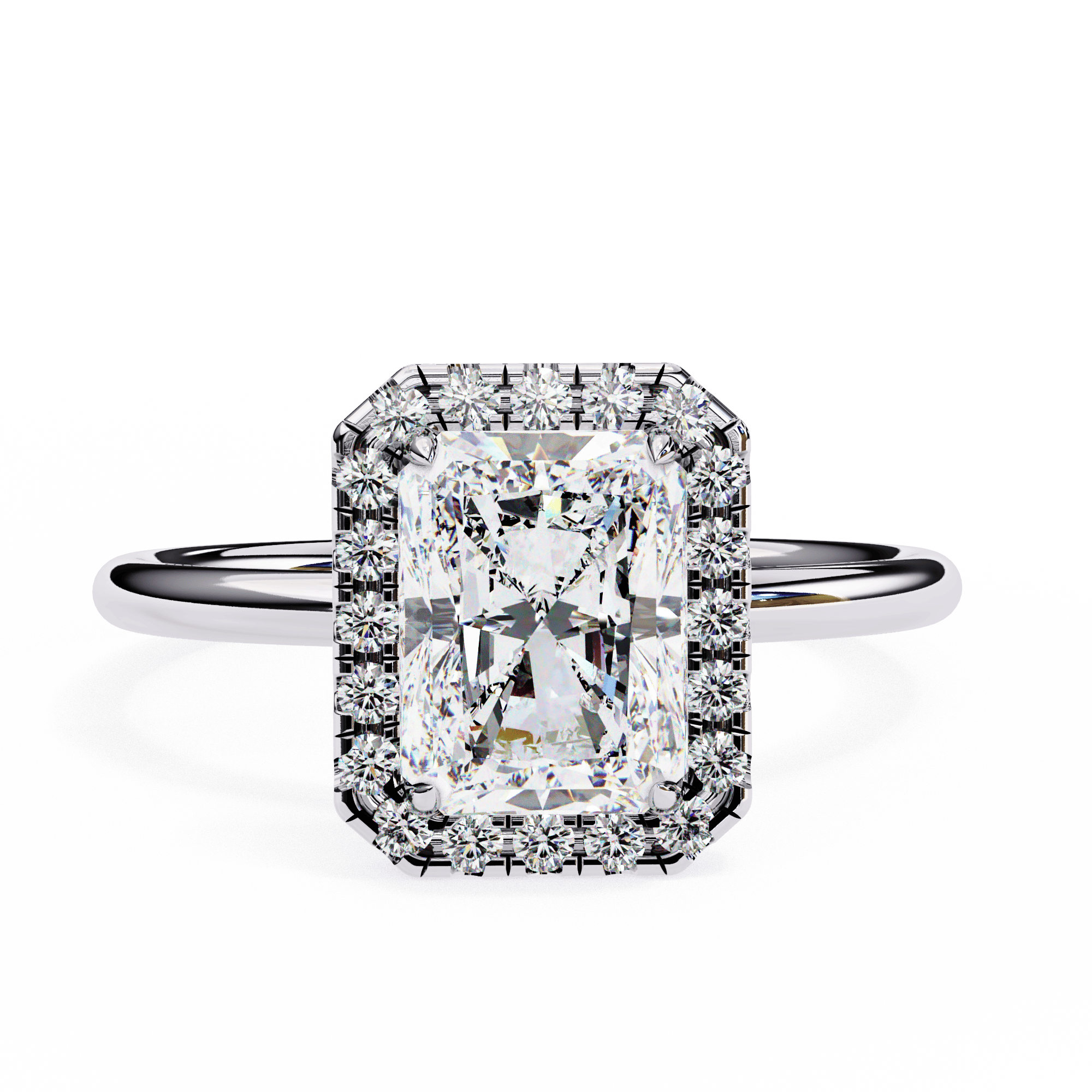 Radiant Halo Ring