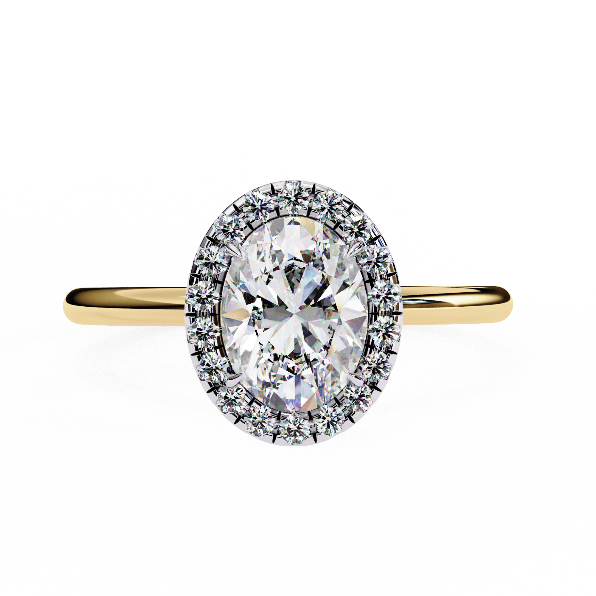 Oval Halo Ring