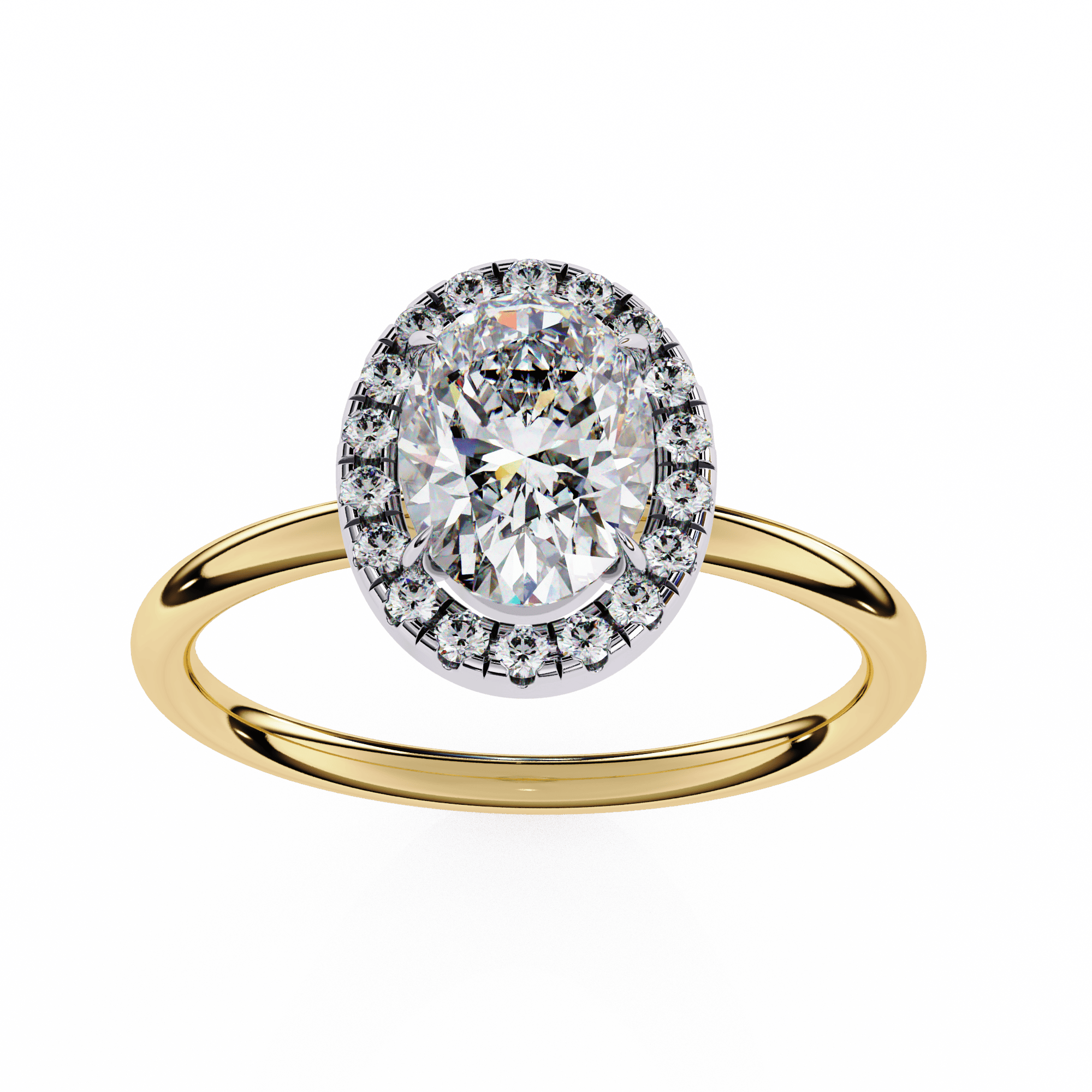 Oval Halo Ring