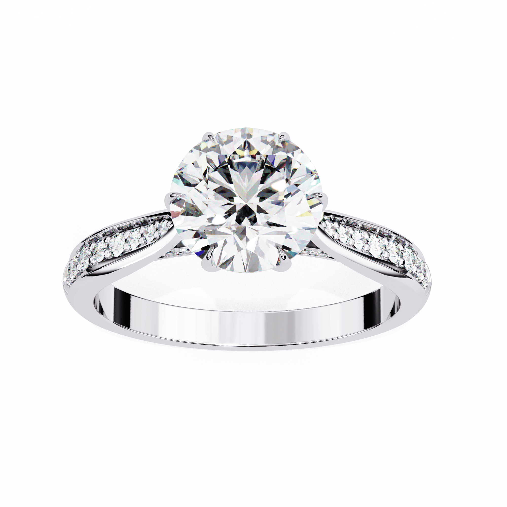 Round Solitaire Ring 