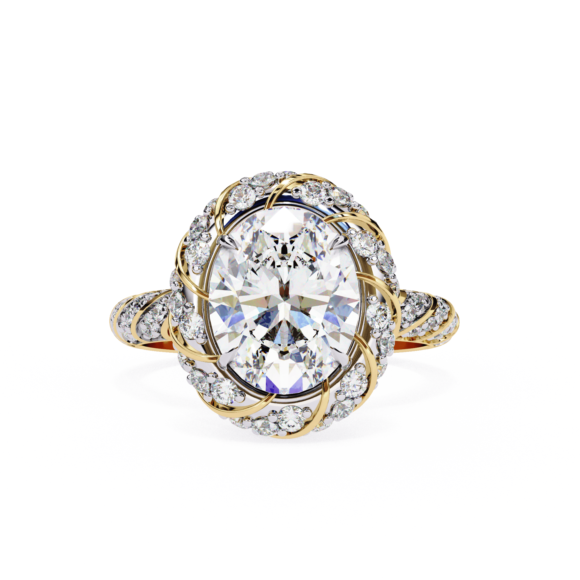 Solitaire Oval Ring 