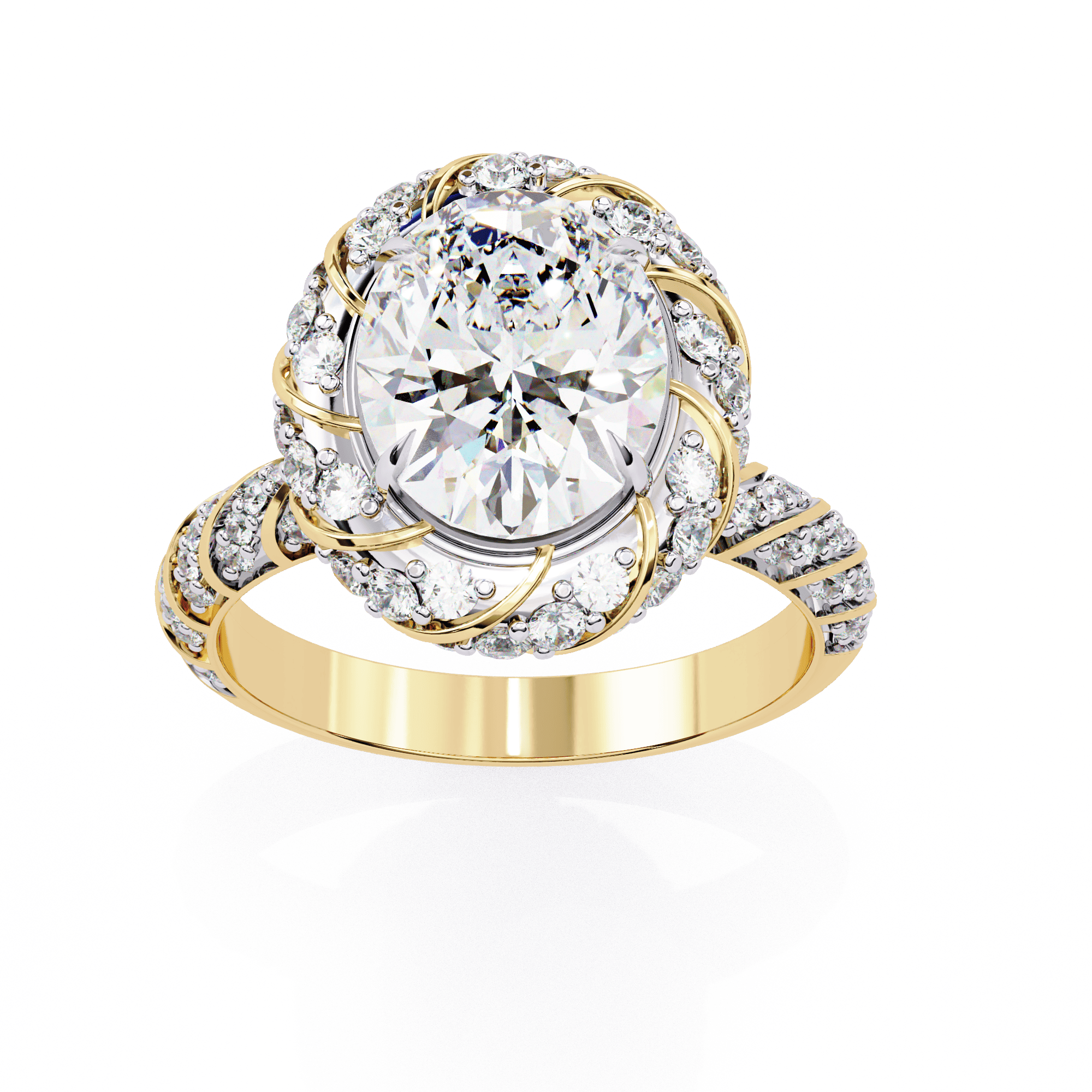 Solitaire Oval Ring 