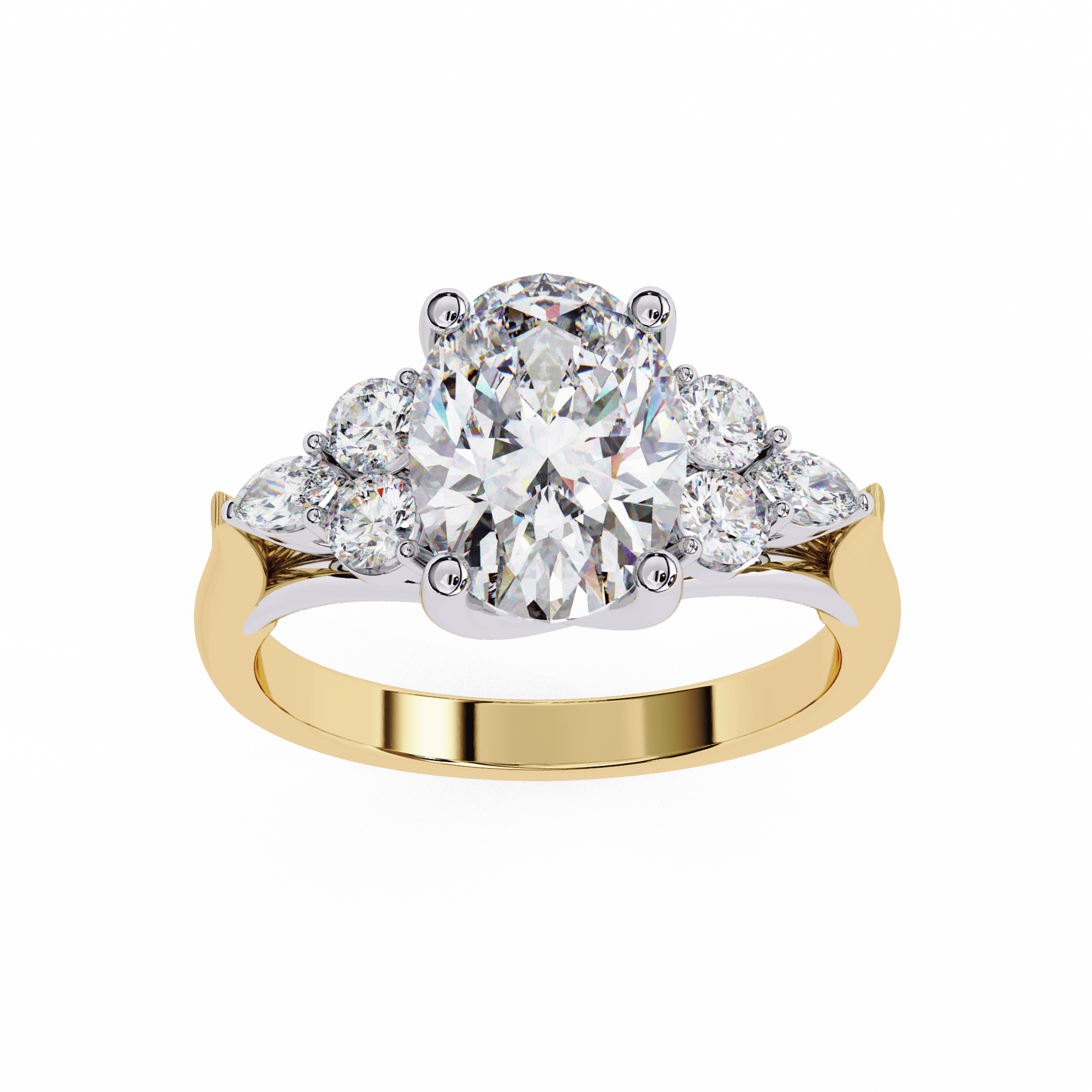 Solitaire Oval Ring 