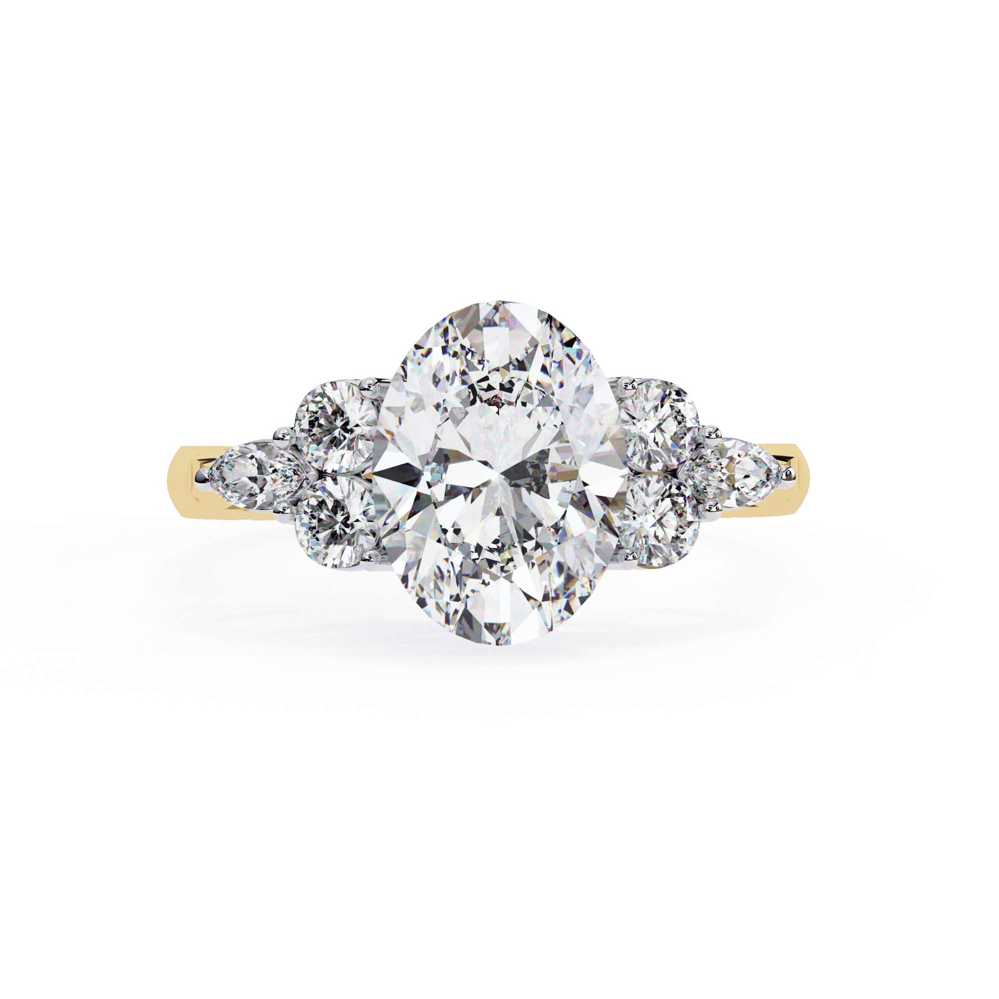 Solitaire Oval Ring 