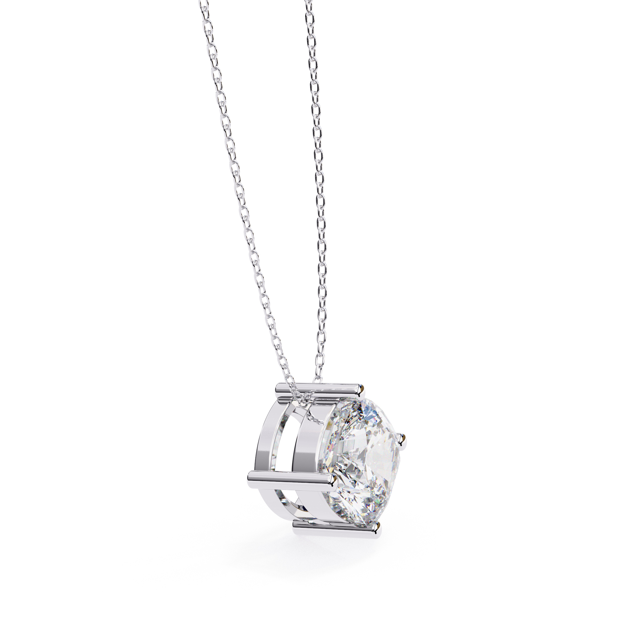 Classic Cushion Solitaire Pendant