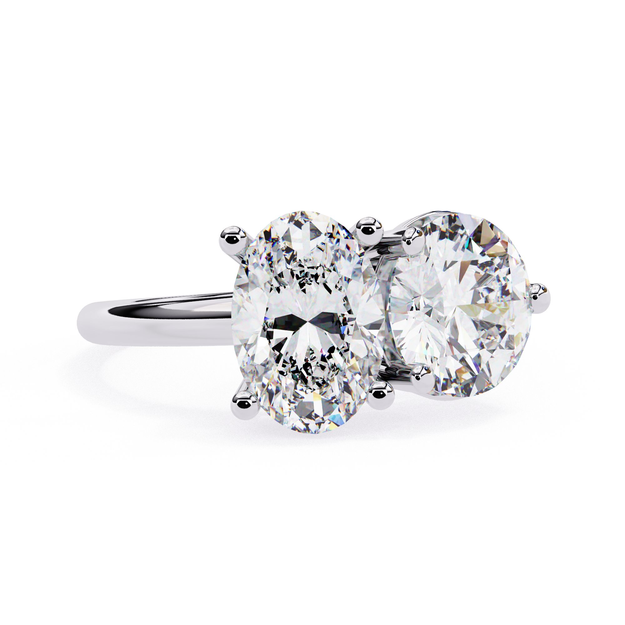 Twin Flame Diamond Ring 