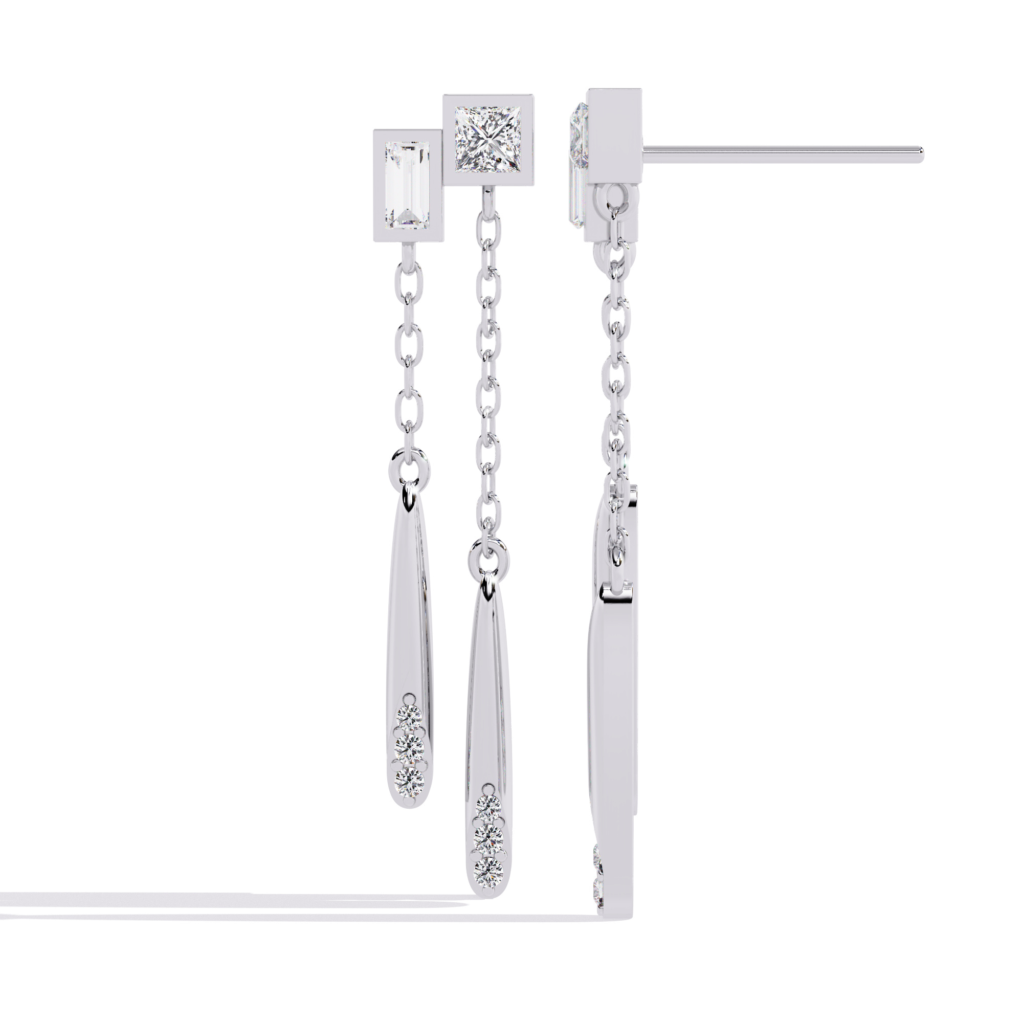 Glamour drop Diamond Earrings