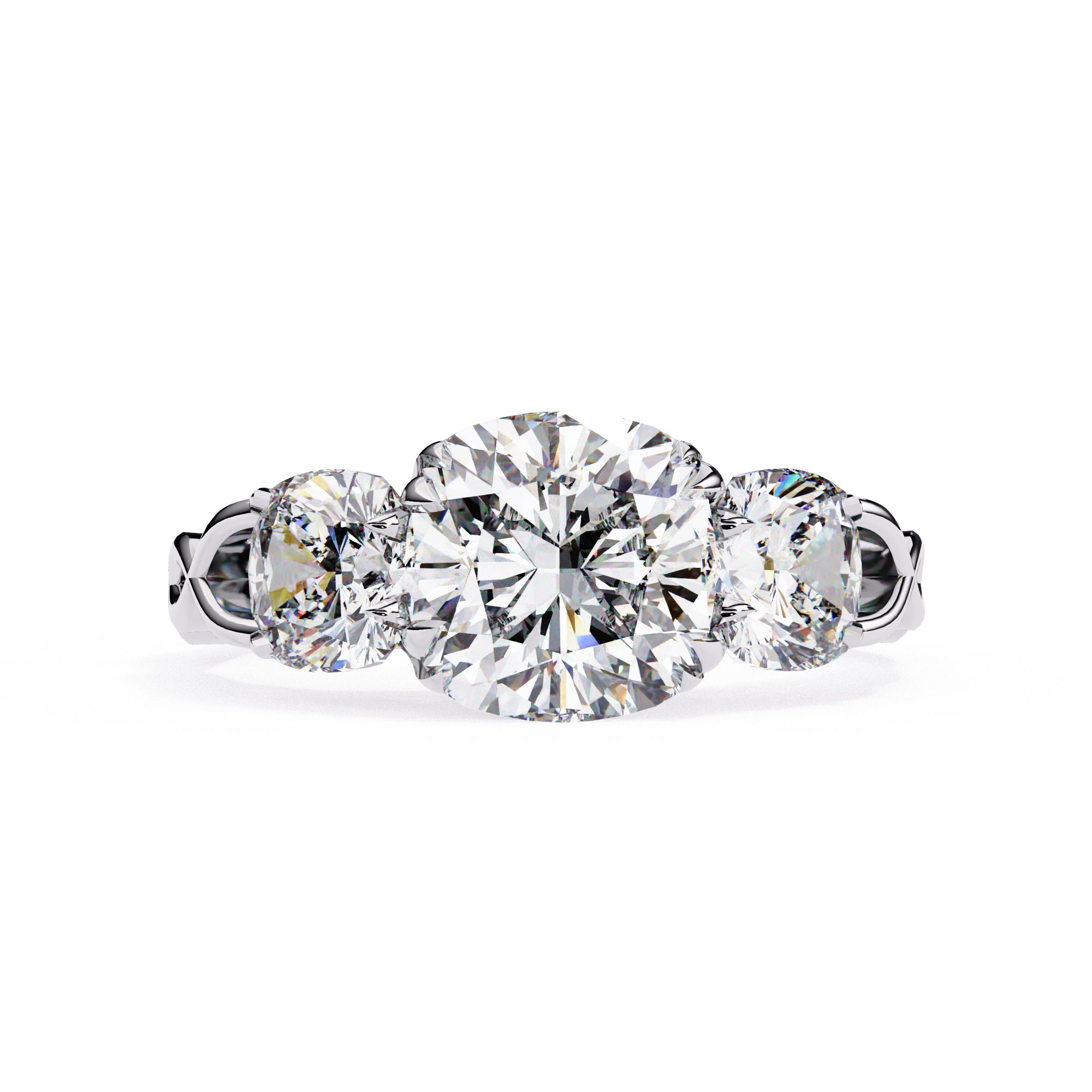 Eternal Trio Diamond Engagement Ring