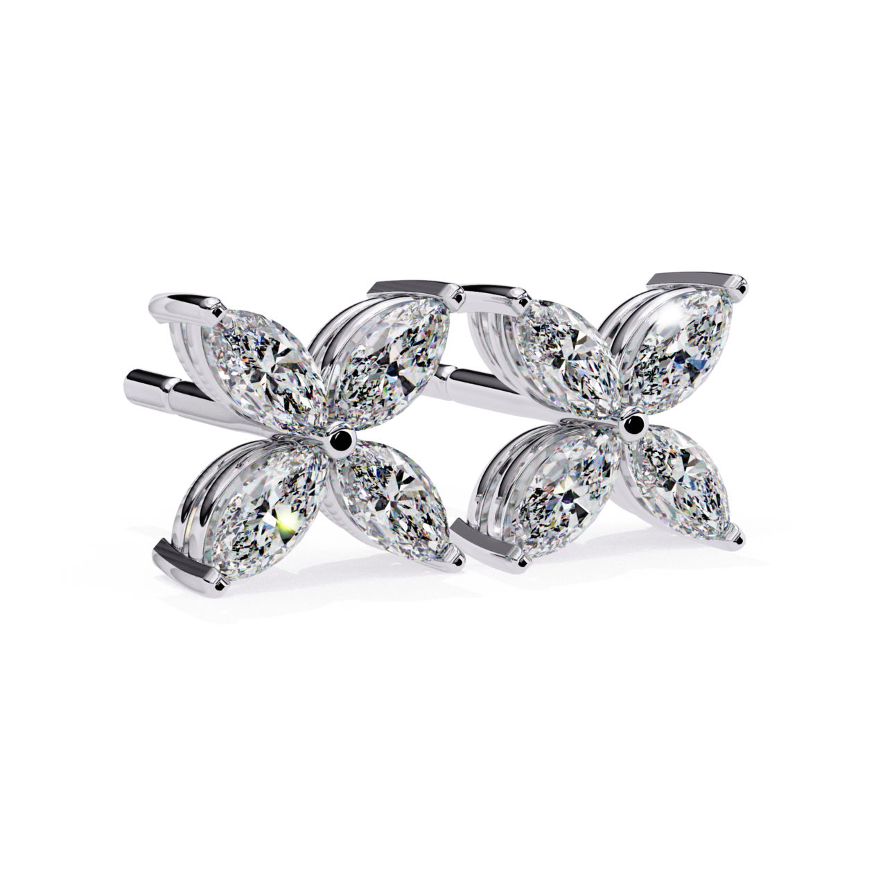 Crystal bloom earrings