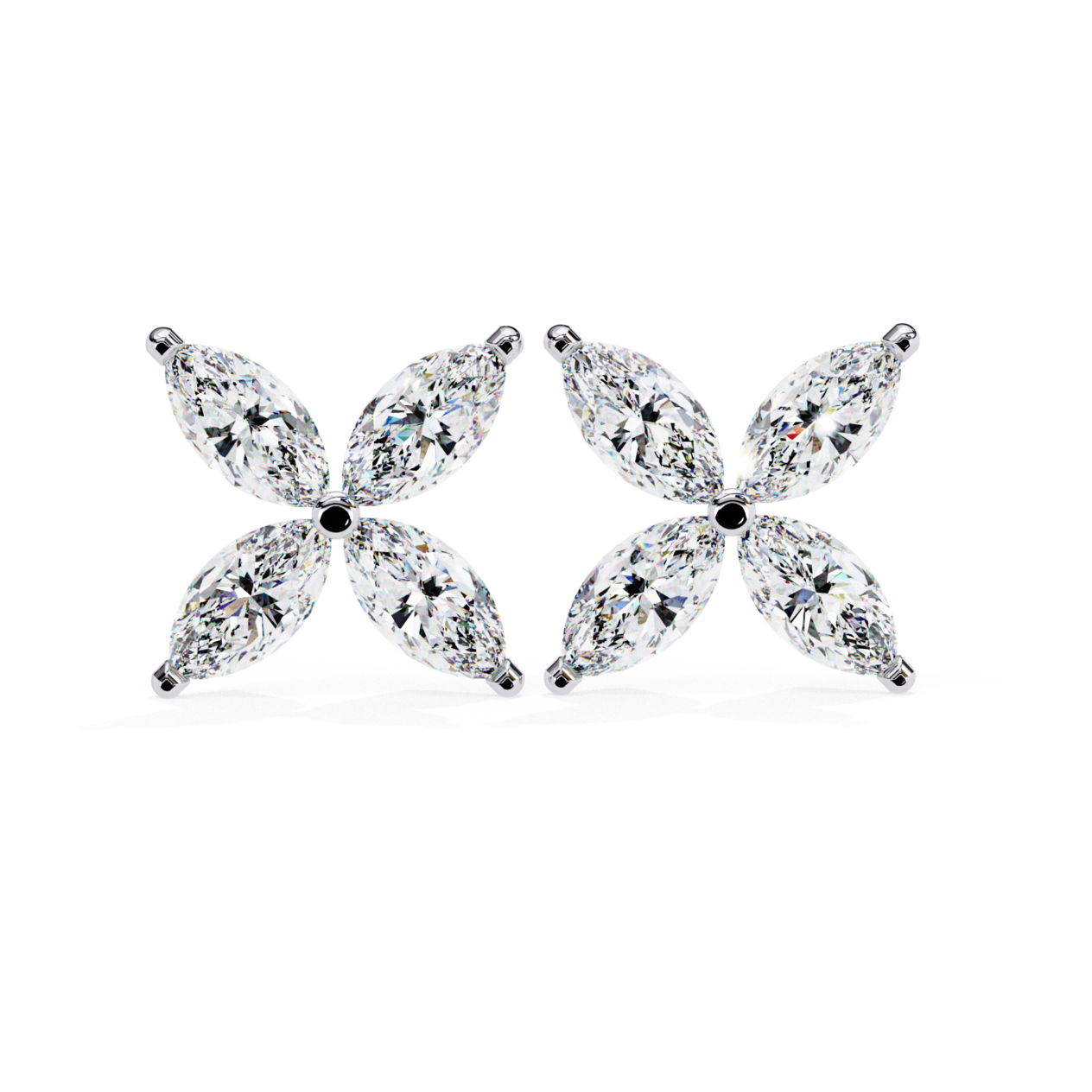 Crystal bloom earrings